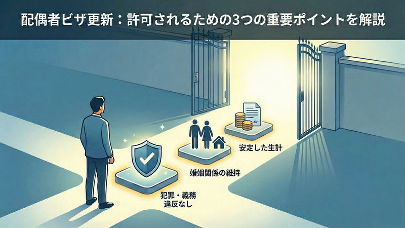 配偶者ビザ更新手続きの審査ポイント